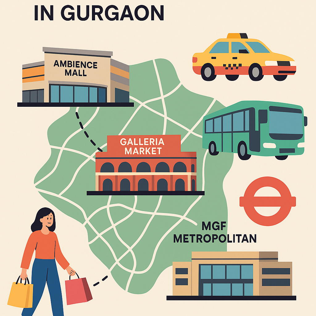 The Best Shopping Destinations in Gurgaon & How to Get There.